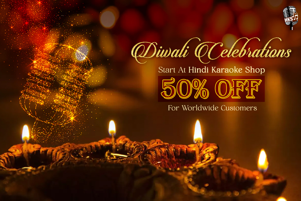 Diwali Celebrations Start At Hindi Karaoke Shop - 50% Off For Worldwide Customers.